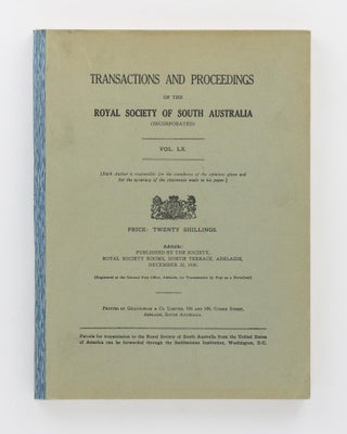 Notes on the Natives of the Southern Portion of Yorke Peninsula, South Australia. [Contained in] Transactions of the Royal Society of South Australia, Volume 60, 1936