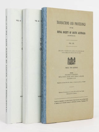 Item #20731 Aboriginal Crayon Drawings. [A series of four articles contained in the 'Transactions...