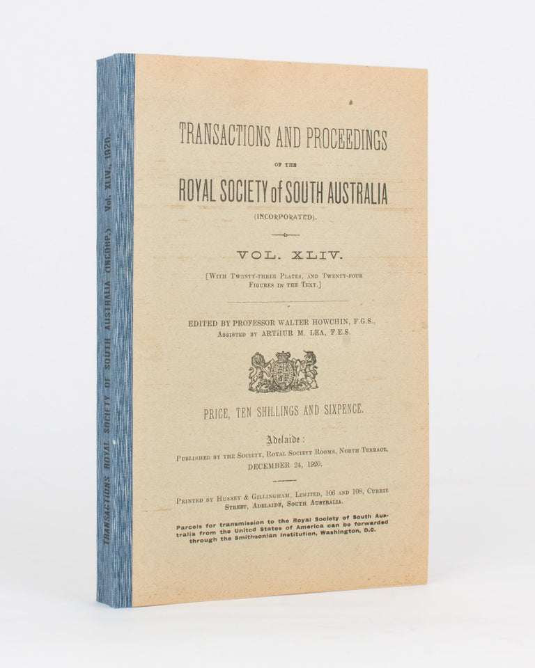 Item #20759 Vocabularies of Four South Australian Languages - Adelaide, Narrunga, Kukata, and Narrinyeri - with Special Reference to their Speech Sounds. [Contained in] Transactions of the Royal Society of South Australia, Volume 44, 1920. J. M. BLACK.