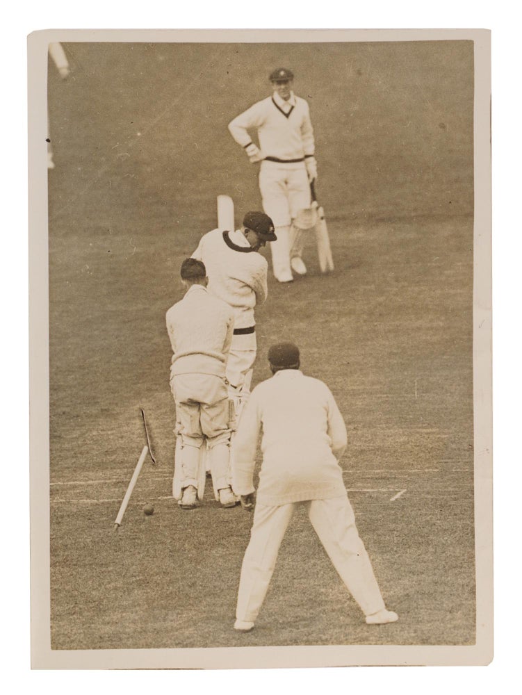 Item #24480 A vintage photograph from the 1930 tour of England, signed by Archie Jackson. Cricket, Archibald JACKSON, 'Archie', New South Wales and Australia.