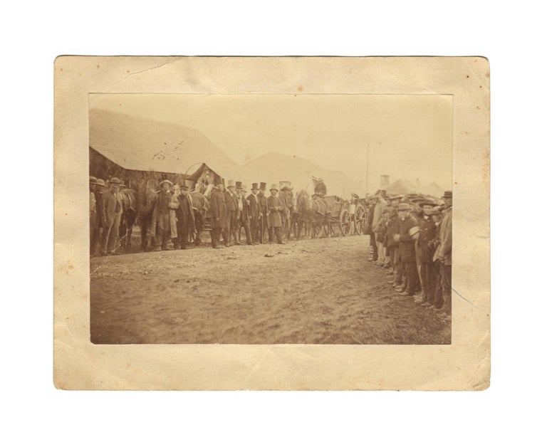Item #27343 A photograph of the departure, from the Barossa Valley, of the first Lutheran missionaries to Lake Killalpaninna in northern South Australia. Killalpaninna.