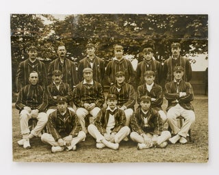 Item #27391 A vintage photograph (180 × 240 mm) of the 1912 South African Cricket Team 'at...