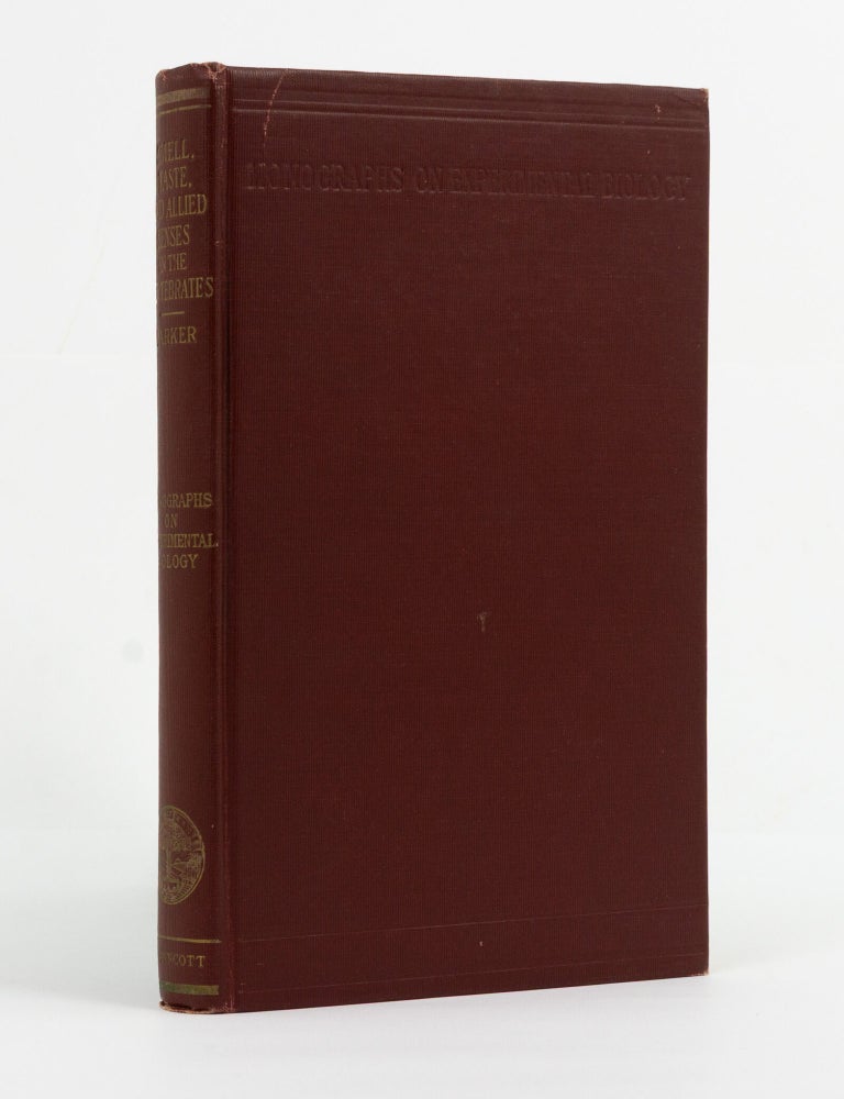 Item #27533 Smell, Taste, and Allied Senses in the Vertebrates. G. H PARKER.