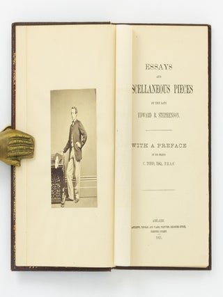 Item #29145 Essays and Miscellaneous Pieces by the late Edward R. Stephenson. With a preface by...