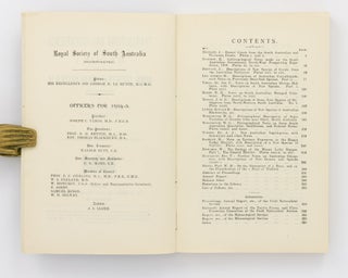 Anthropological Notes made on the South Australian Government North-West Prospecting Expedition, 1903. [Contained in] Transactions and Proceedings of the Royal Society of South Australia, Volume 28, 1904