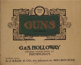 C.G. Bonehill, Belmont Fire-Arms and Gun Barrel Works, Belmont Row, Birmingham ... Manufacturer of all kinds of Sporting and Military Breech & Muzzle-Loading Shot Guns and Rifles, Pistols, Revolvers ... Hammerless Guns, Single & Double-Barrel Duck Guns, Collectors' Guns, Single and Double-Barrel 'Express' Rifles, Tiger & Elephant Rifles, Cape & other Long Range Rifles, Kangaroo, Rook, Rabbit & Saloon Rifles on every system ... Air Guns, Walking Stick Powder Guns, Alarm Guns ... Gun and Revolver Cases. Gun Covers. Rifle Slings. Cartridge Bags and Belts. Shot Pouches. Shot Belts. Powder Flasks. Vermin and Game Traps. Glass Ball and Clay Pigeon Traps, and all other kinds of Sporting and Military Accessories. Gunsmiths' Tools ... Daggers. Swords & Bayonets. Sportsmen's Knives. Bowie Knives ...