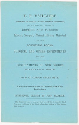 A contemporary handbill advertising 'Stuart's Journal of Exploration through the Interior of Australia and Across the Continent', published in Melbourne in 1863