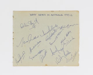 Item #55378 A detached autograph album leaf (165x200mm) signed in ink by fifteen members of the...