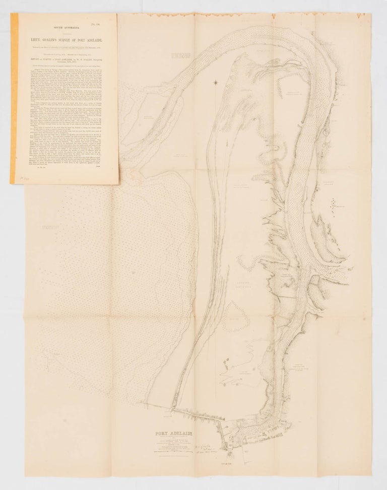 Item #56128 Lieut. Goalen's Survey of Port Adelaide... Report on Survey of Port Adelaide, by W.N. Goalen, Navigating Lieutenant, RN, 1875. Port Adelaide.
