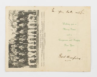 Item #56476 Australian Cricket Team. South African Tour, 1935-36 [cover title]. An official...