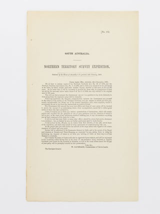 Item #58318 Northern Territory Survey Expedition