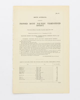 Item #59550 Proposed Mount Nor'-West Vermin-fenced District. Marree District Map
