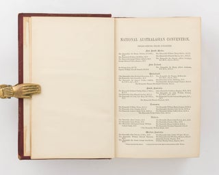 Official Report of the National Australasian Convention Debates. Sydney, 2nd March to 9 April, 1891