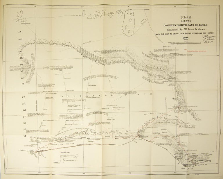 Item #63126 Report and Journal of Examination of the Country North-East of Eucla. James W. JONES.