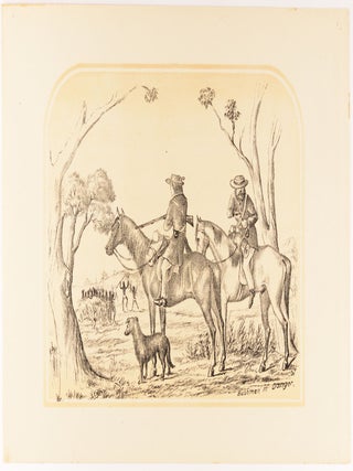 Item #63186 Ten tinted lithographs by E.C. May of scenes of Australian country life, after...