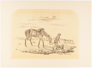 Ten tinted lithographs by E.C. May of scenes of Australian country life, after original sketches by S.T. Gill and George Hamilton (five each)