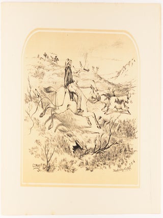 Ten tinted lithographs by E.C. May of scenes of Australian country life, after original sketches by S.T. Gill and George Hamilton (five each)