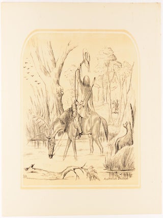 Ten tinted lithographs by E.C. May of scenes of Australian country life, after original sketches by S.T. Gill and George Hamilton (five each)