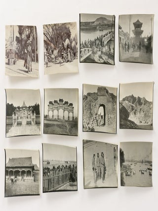 A large collection of Edwardian snapshots of travels in India, China, north Africa and Europe