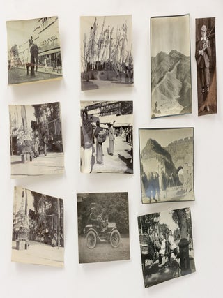A large collection of Edwardian snapshots of travels in India, China, north Africa and Europe