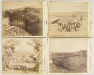 Item #63274 Four large albumen paper photographs of the Broken Hill region. The photographs, each...
