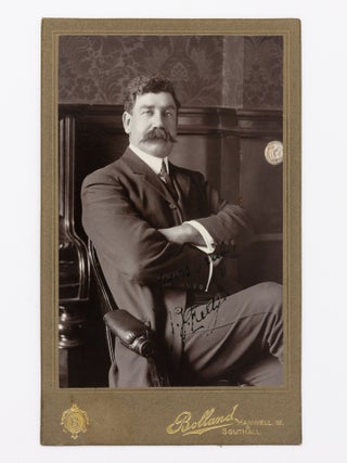 Item #66208 A vintage signed portrait photograph of Jim Kelly, the Australian Test wicket-keeper....