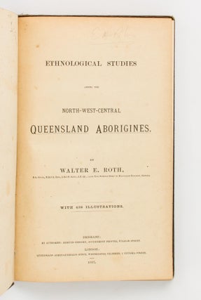 Ethnological Studies among the North-West-Central Queensland Aborigines