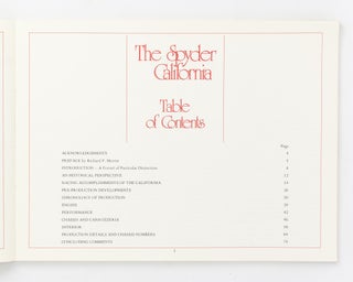 The Spyder California. A Ferrari of Particular Distinction