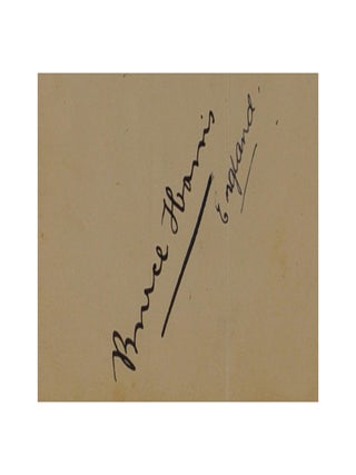 A detached autograph album leaf (160 × 110 mm) signed in ink by the 1932-33 Australian team for the Fifth Test of the Bodyline Series, played at the SCG on 23-28 February 1933