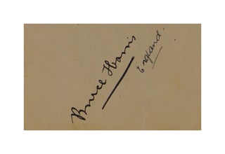 A detached autograph album leaf (160 × 110 mm) signed in ink by the 1932-33 Australian team for the Fifth Test of the Bodyline Series, played at the SCG on 23-28 February 1933