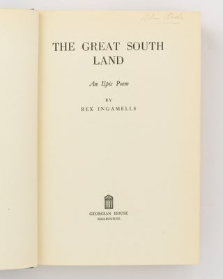The Great South Land. An Epic Poem