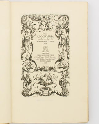 The Holy Bible reprinted according to the Authorised Version, 1611 [in four volumes]. [Together with] The Apocrypha ...