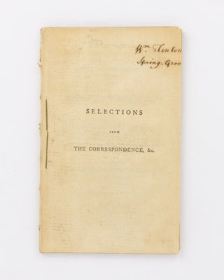 Selections from the Correspondence of General Washington and James Anderson ... in which the Causes of the Present Scarcity are fully investigated