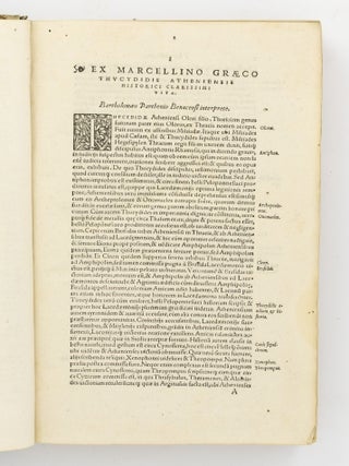 Herodoti Halicarnassei Historiographi libri novem, musarum nominibus inscripti, interprete Laurentio Valla. Accesserunt huic editioni plus minus nouem folia, quae in primo libro &agrave; Laurentio exemplaris fort&egrave; vitio praetermissa, iam primum &agrave; Conrado Heresbachio &egrave; Graeco suis locis sunt adiecta ... Item. De genere vitaque Homeri libellus, iam prim&ugrave;m ab eodem Heresbachio &egrave; Graeco in Latinum conuersus
