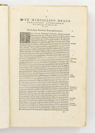 Herodoti Halicarnassei Historiographi libri novem, musarum nominibus inscripti, interprete Laurentio Valla. Accesserunt huic editioni plus minus nouem folia, quae in primo libro à Laurentio exemplaris fortè vitio praetermissa, iam primum à Conrado Heresbachio è Graeco suis locis sunt adiecta ... Item. De genere vitaque Homeri libellus, iam primùm ab eodem Heresbachio è Graeco in Latinum conuersus