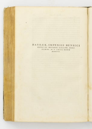 Herodoti Halicarnassei Historiographi libri novem, musarum nominibus inscripti, interprete Laurentio Valla. Accesserunt huic editioni plus minus nouem folia, quae in primo libro à Laurentio exemplaris fortè vitio praetermissa, iam primum à Conrado Heresbachio è Graeco suis locis sunt adiecta ... Item. De genere vitaque Homeri libellus, iam primùm ab eodem Heresbachio è Graeco in Latinum conuersus