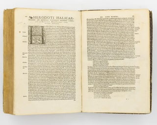 Herodoti Halicarnassei Historiographi libri novem, musarum nominibus inscripti, interprete Laurentio Valla. Accesserunt huic editioni plus minus nouem folia, quae in primo libro à Laurentio exemplaris fortè vitio praetermissa, iam primum à Conrado Heresbachio è Graeco suis locis sunt adiecta ... Item. De genere vitaque Homeri libellus, iam primùm ab eodem Heresbachio è Graeco in Latinum conuersus