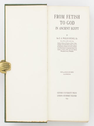 From Fetish to God in Ancient Egypt