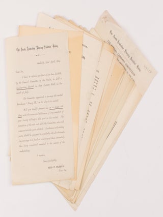 Item #73309 A collection of fourteen ephemeral items relating to the South Australian Literary...