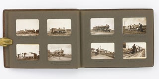 An album of original photographs of British steam trains