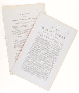 Item #75597 Mr Stuart's Exploration... Journal of an Expedition into the Unexplored Country to...