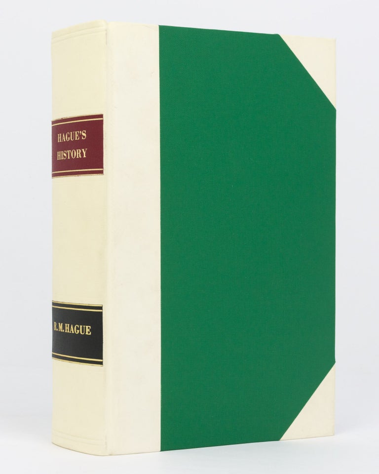 Item #75608 Hague's History of the Law in South Australia, 1837-1867. Ralph Meyrick HAGUE.