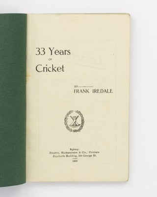 33 Years of Cricket