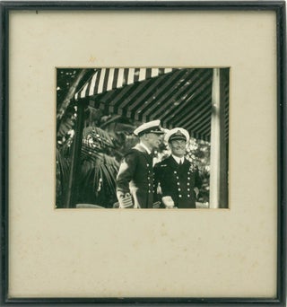A signed photograph of a portrait in oils of Admiral Edward Evans in full dress uniform