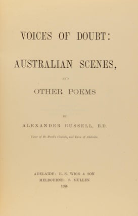 Voices of Doubt. Australian Scenes and Other Poems