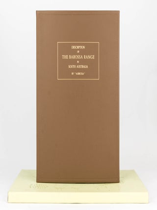 Item #78282 Description of the Barossa Range and its Neighbourhood in South Australia by ......