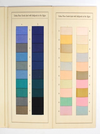 Item #79773 Cotton Piece Goods dyed with Indigosols in the Jigger... Sol. K. 7 / B.e. [cover...