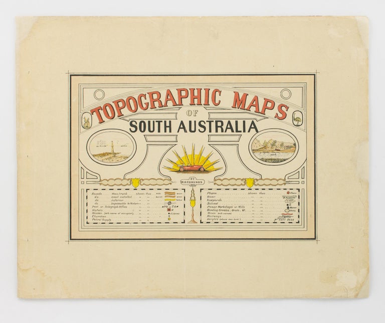 Item #79796 Topographic Maps of South Australia [cover title]. William Herbert EDMUNDS.
