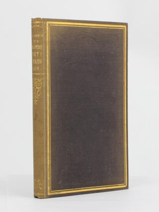 Experiences of a Colonist Forty Years Ago; A Journey from Port Phillip to South Australia in 1839 and A Voyage from Port Phillip to Adelaide in 1846. By an Old Hand