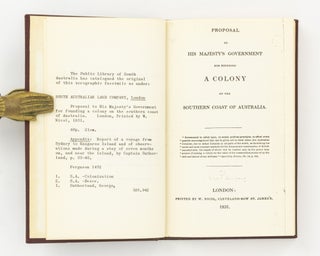 Proposal to His Majesty's Government for Founding a Colony on the Southern Coast of Australia